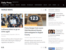 Tablet Screenshot of dailypressdot.com